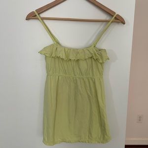 Yellow A-line strappy shirt